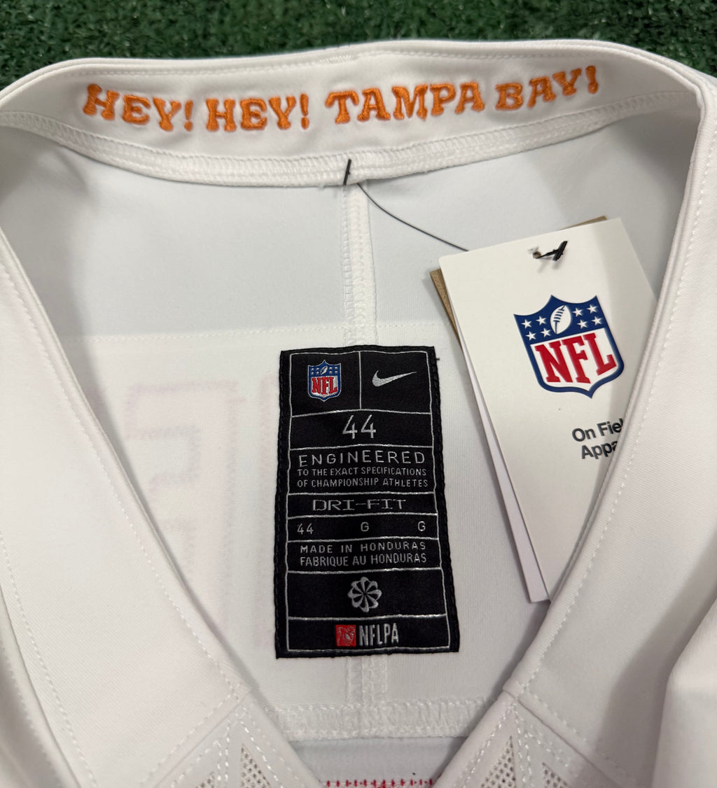 Baker Mayfield Tampa Bay Buccaneers Jersey #6 Nike Vapor FUSE Elite White Creamsicle size 44 (Large) NFL