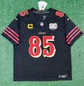 George Kittle San Francisco 49ers Jersey #85 Nike Vapor Fuse Limited Rivalry Black Size (XL) NFL