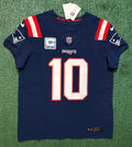 Drake Maye New England Patriots Jersey #10 Nike Vapor Fuse Elite Blue Size 44 (Large) NFL