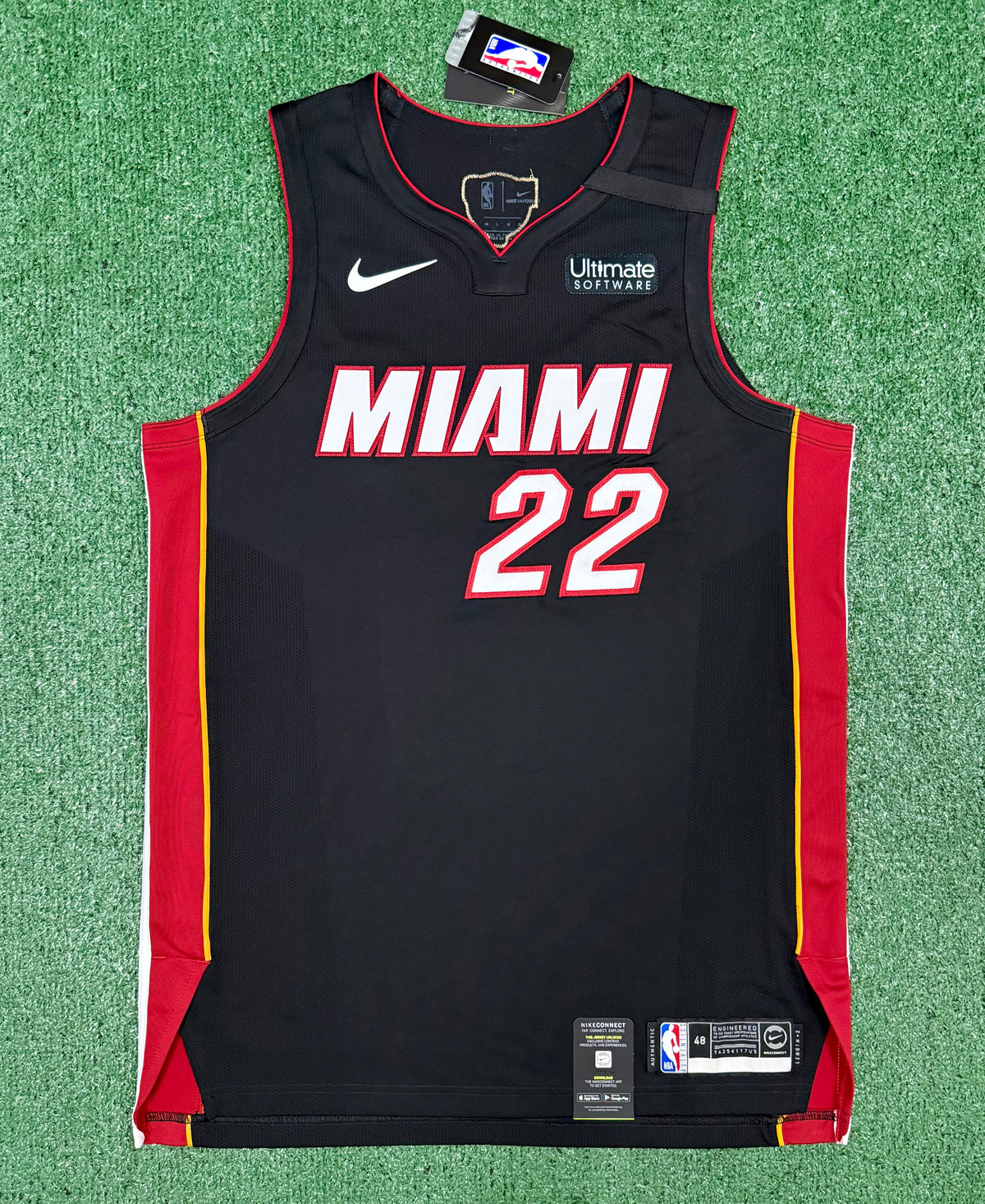 Jimmy Butler Miami Heat Bubble Jersey #22 Nike Vaporknit Authentic Black Size 48 (Large) NBA