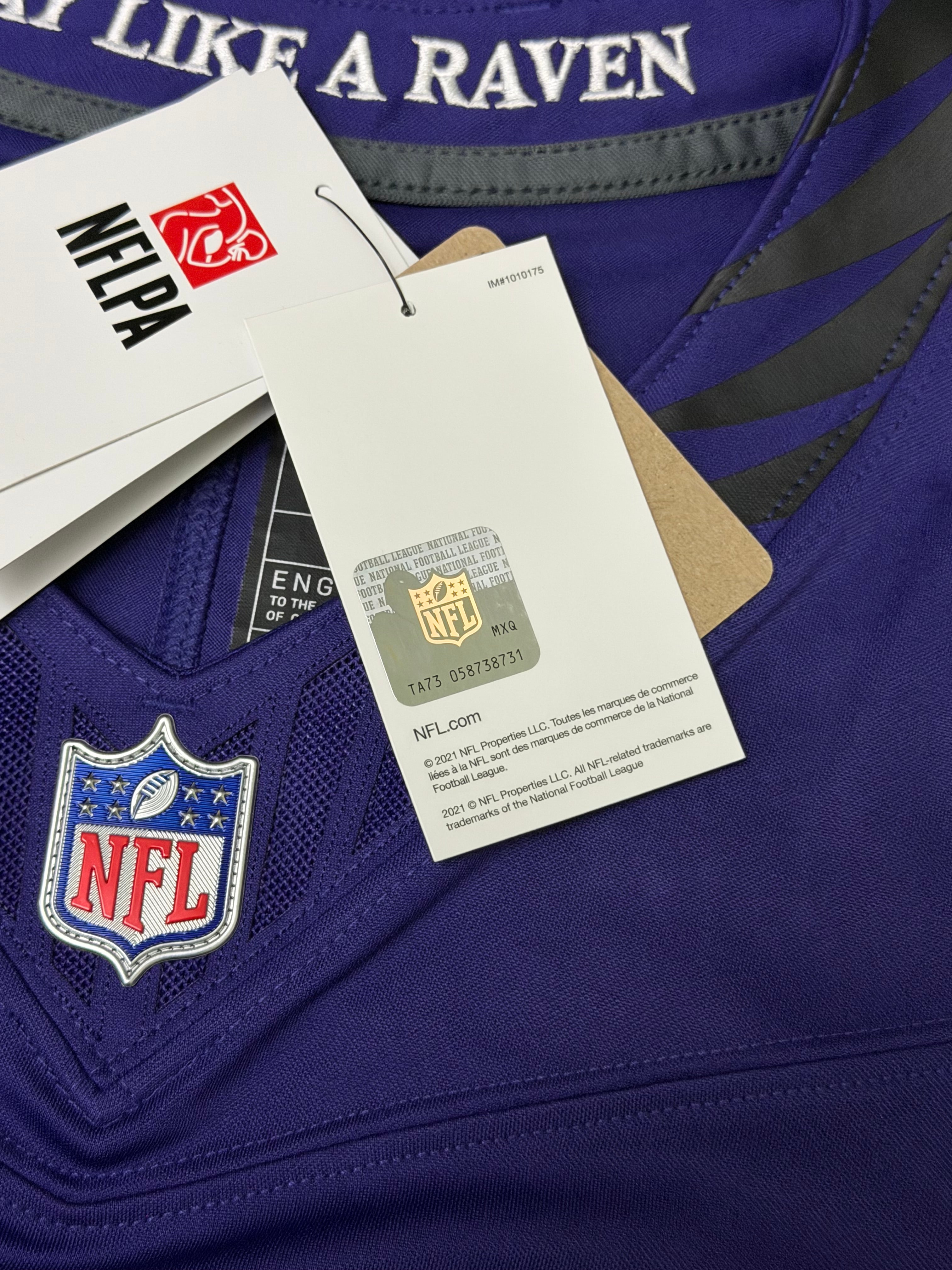 Lamar Jackson Baltimore Ravens Jersey #8 Nike Vapor FUSE Limited Purple Size (Large) NFL