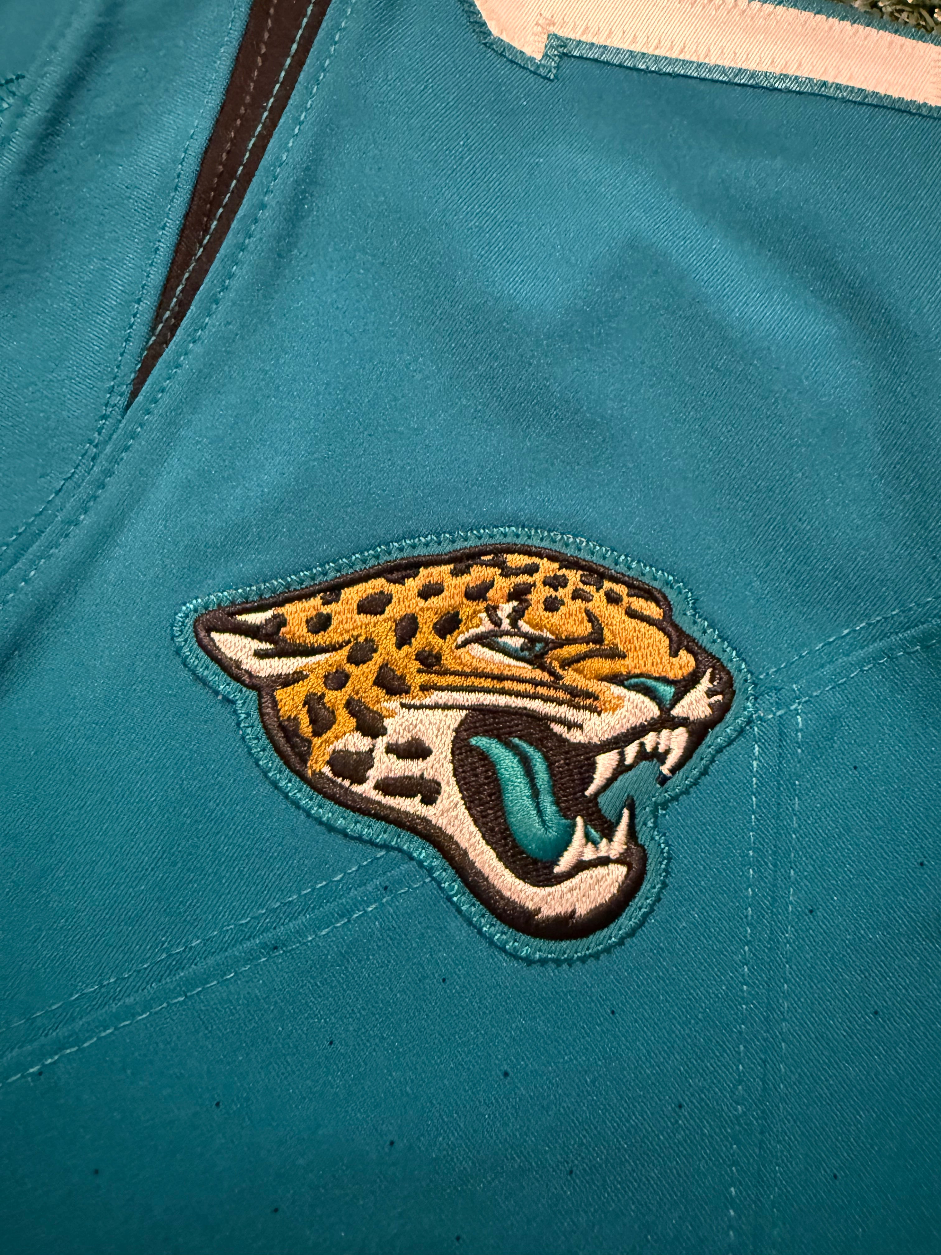 Travis Hunter Jacksonville Jaguars Jersey #12 Nike Vapor Fuse Elite Teal Size 40 (M) NFL
