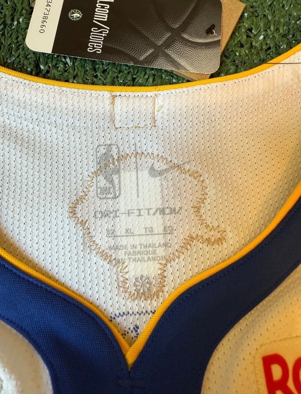 Steph Curry Golden State Warriors Jersey #30 Nike ADV Authentic White Size 52 (XL) NBA