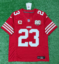 Christian McCaffrey San Francisco 49ers Jersey #23 Nike Vapor Fuse Limited Stitched Red Size (Medium) NFL