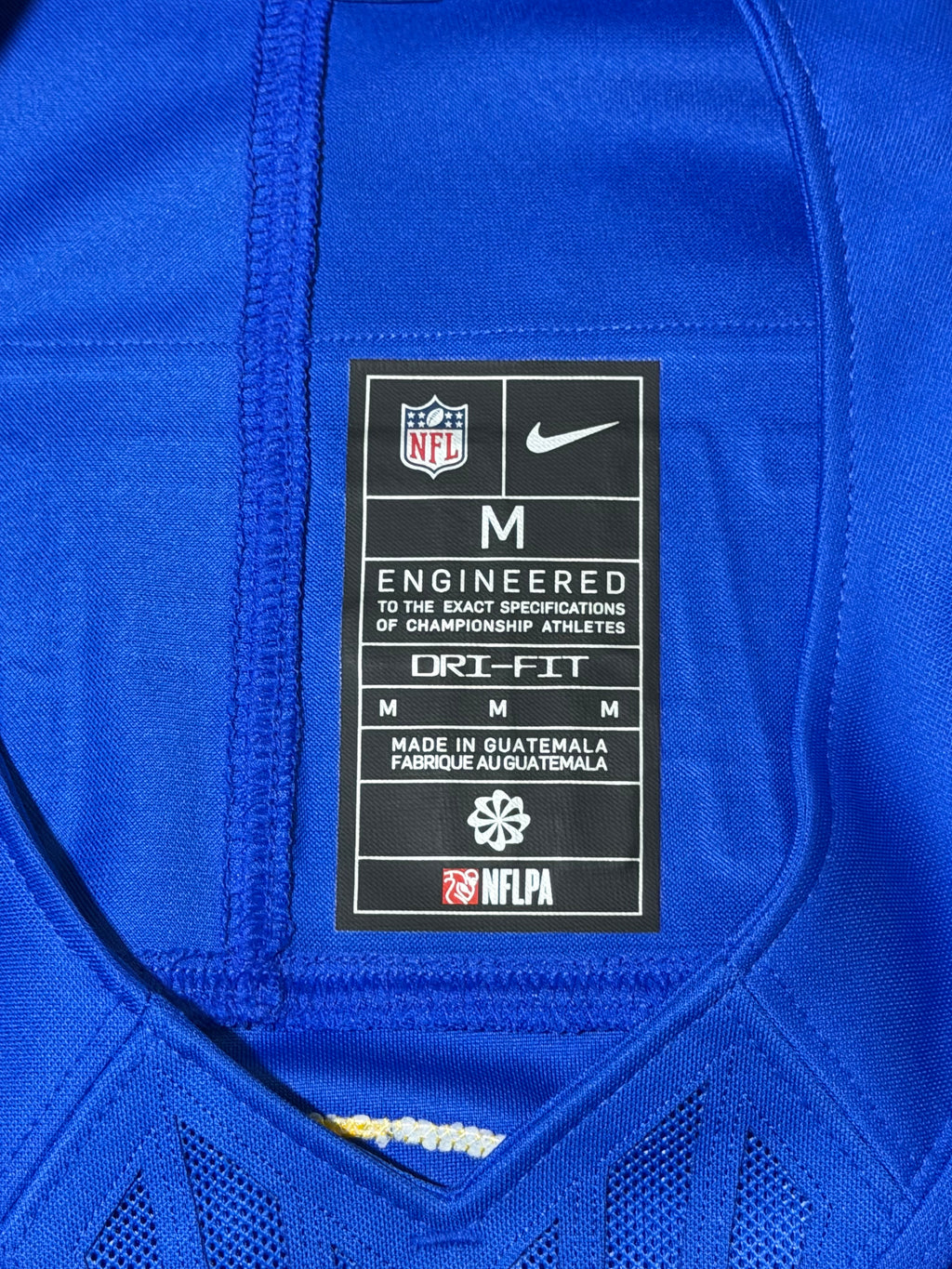 Matthew Stafford Los Angeles Rams Jersey #9 Nike Vapor Fuse Limited Stitched Blue Size (Medium) NFL