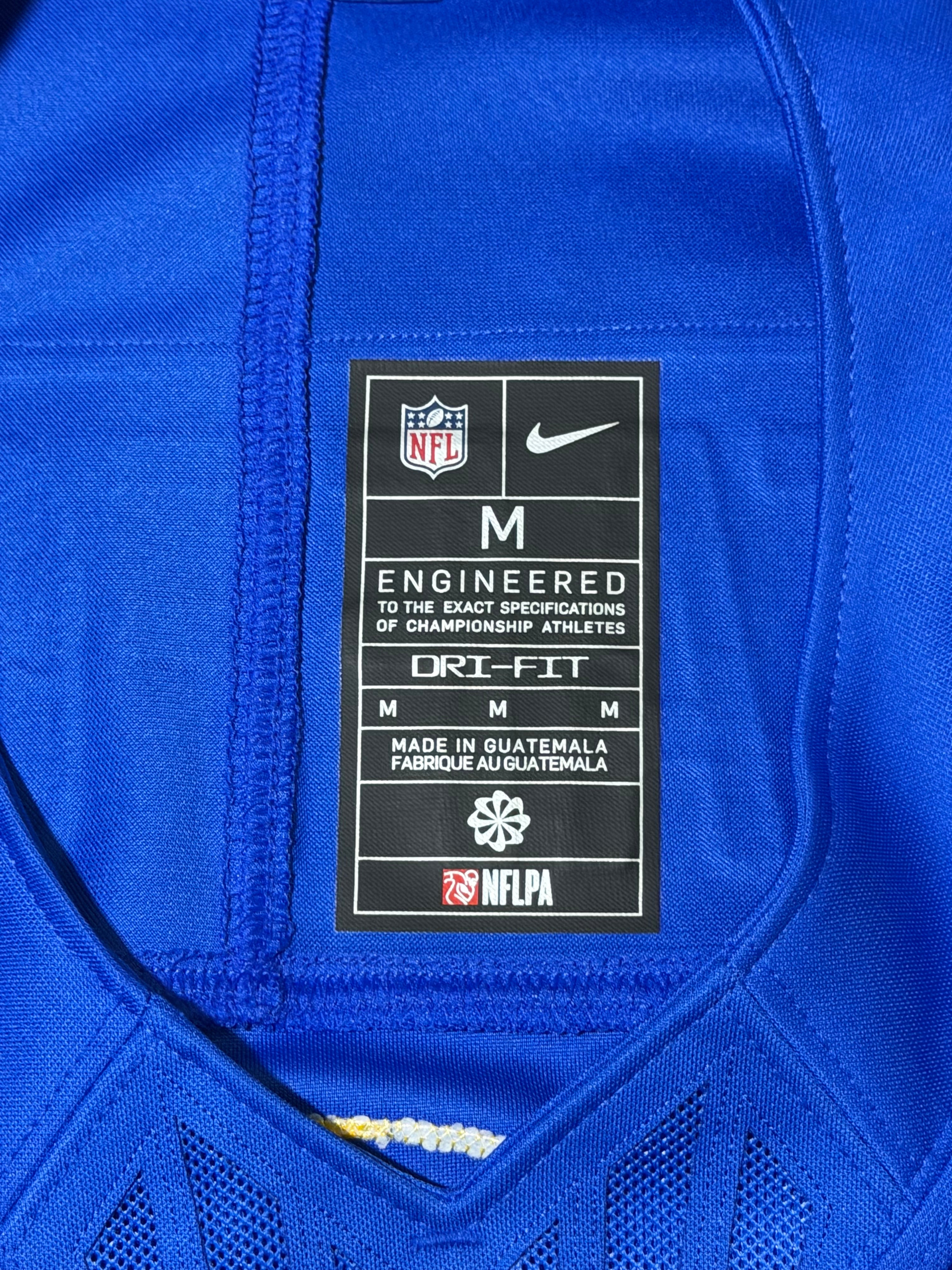Matthew Stafford Los Angeles Rams Jersey #9 Nike Vapor Fuse Limited Stitched Blue Size (Medium) NFL