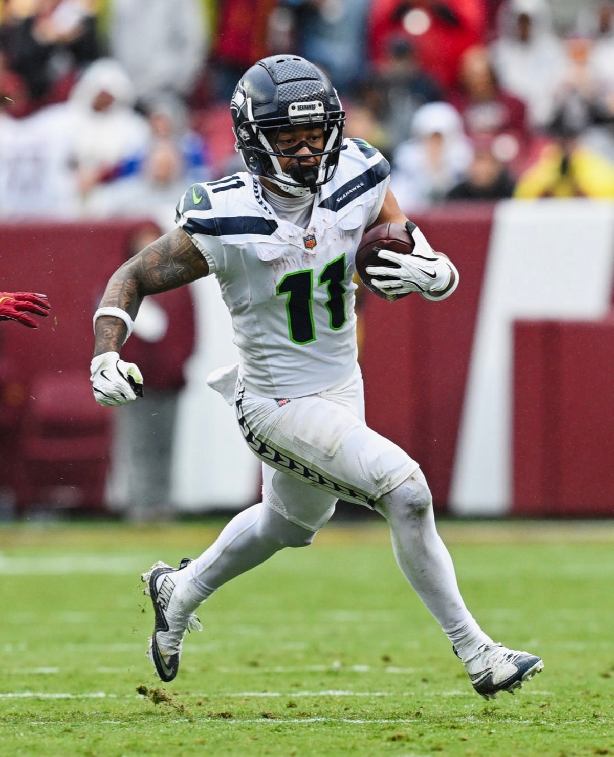 Jaxon Smith-Njigba Seattle Seahawks Jersey #11 Nike Vapor FUSE Limited White Size (Large) NFL