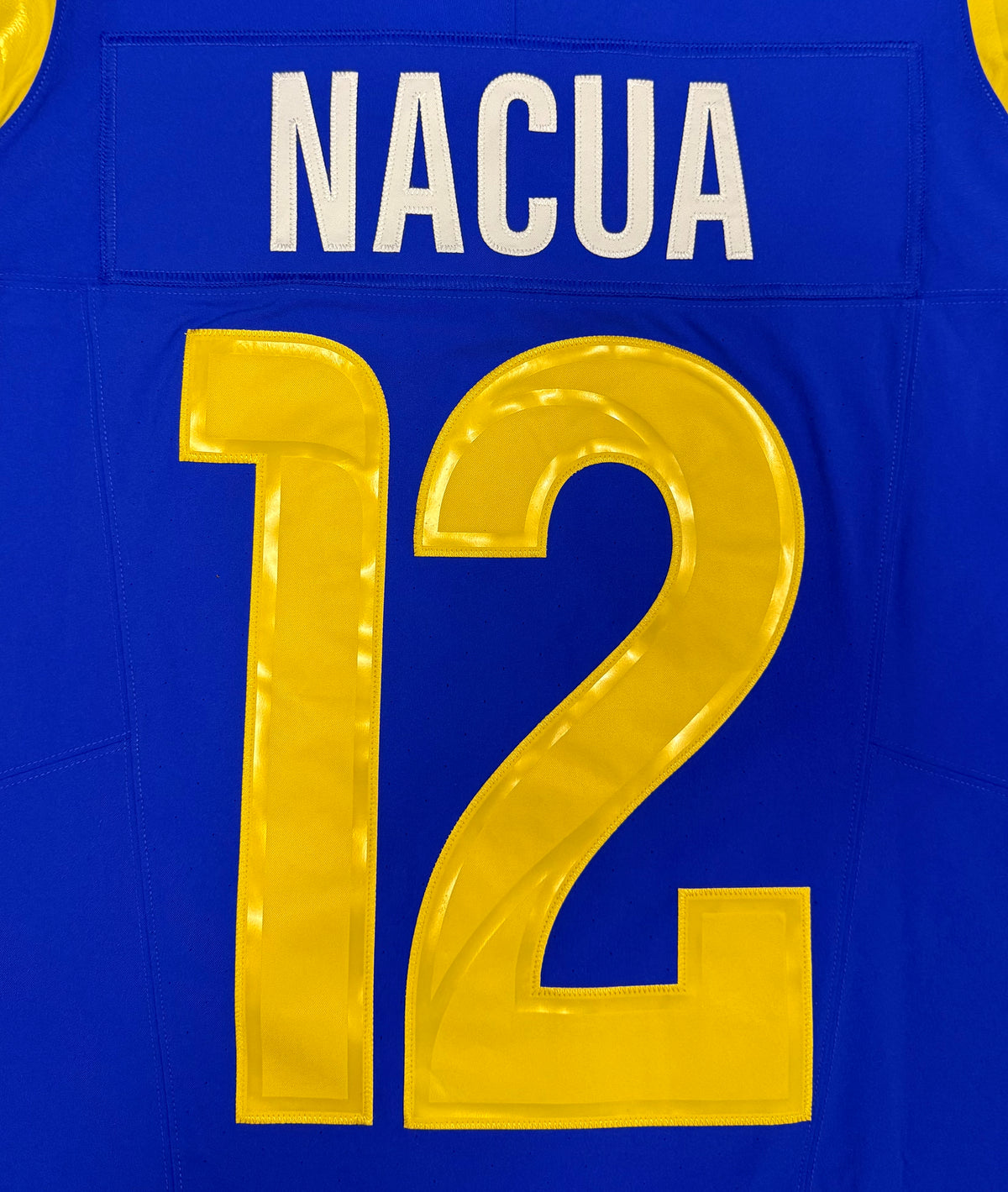 Puka Nacua Los Angeles Rams
Jersey #12 Nike Vapor FUSE Elite Blue Size 40 (Medium) NFL