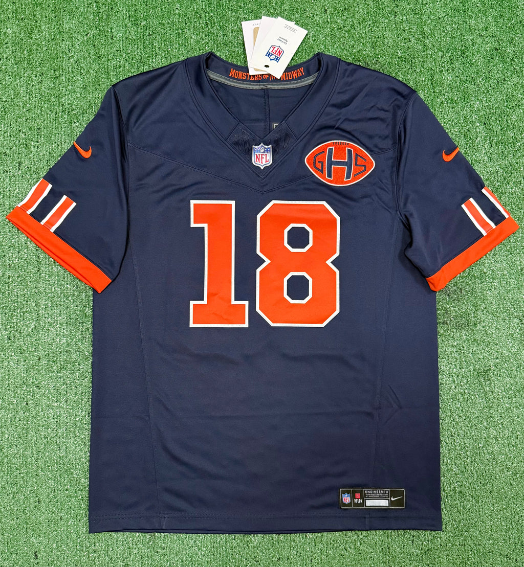 Caleb Williams Chicago Bears Jersey #18 Nike FUSE Rivalry Navy Size (Medium) NFL