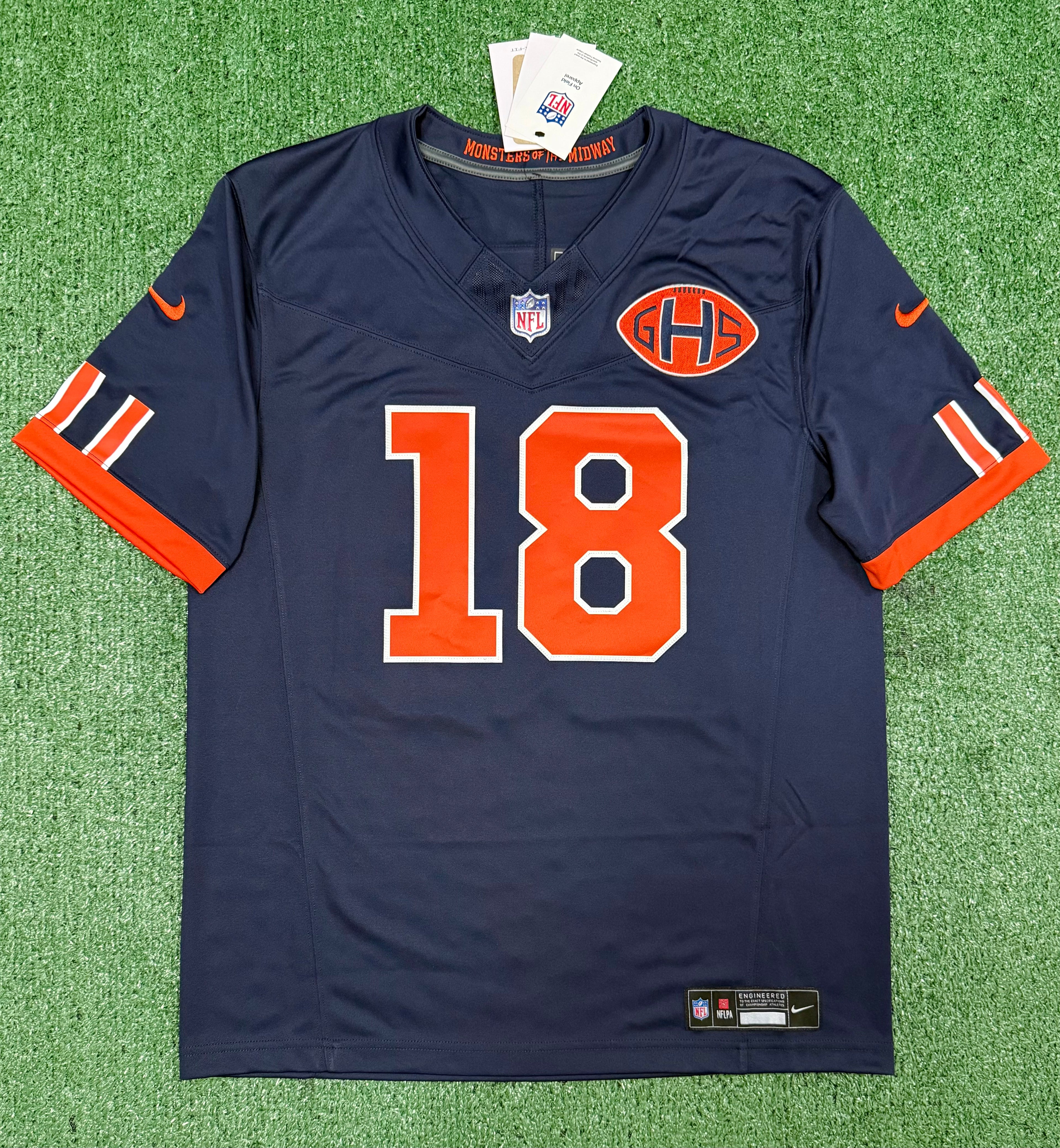 Caleb Williams Chicago Bears Jersey #18 Nike FUSE Rivalry Navy Size (Medium) NFL
