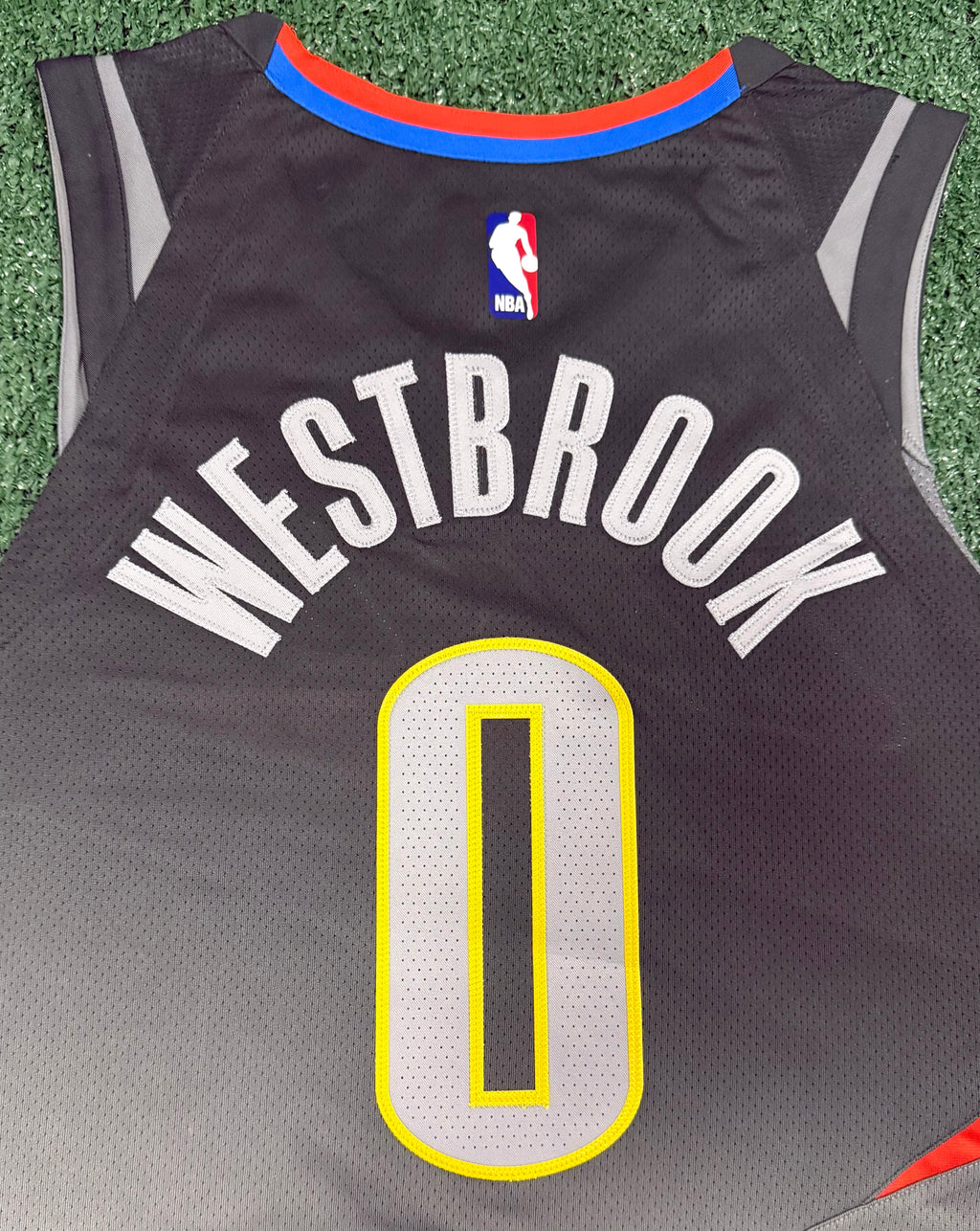 Russell Westbrook Oklahoma City Thunder Jersey #0 Nike Aeroswift Authentic Gray Size 44 (M) NBA