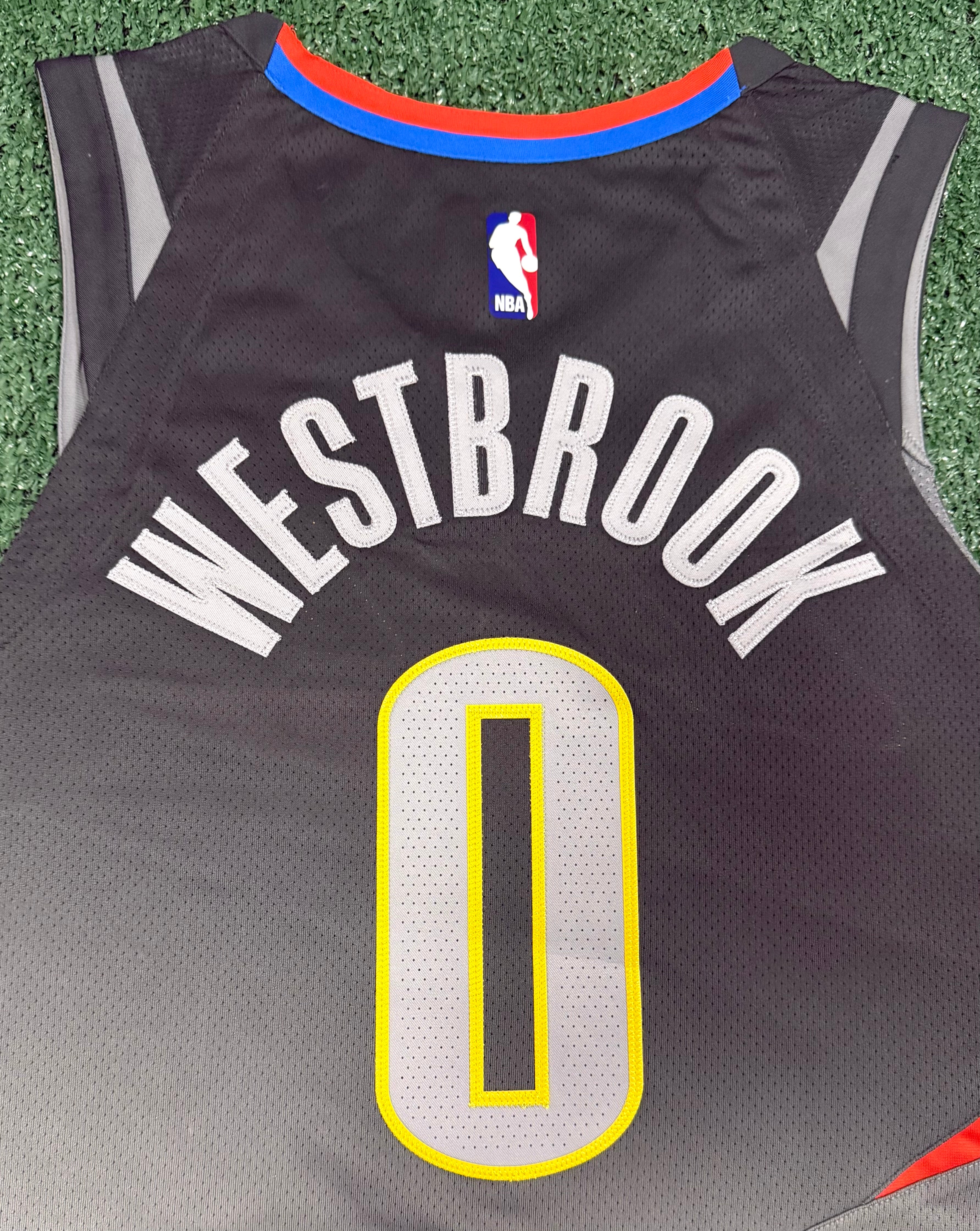 Russell Westbrook Oklahoma City Thunder Jersey #0 Nike Aeroswift Authentic Gray Size 44 (M) NBA