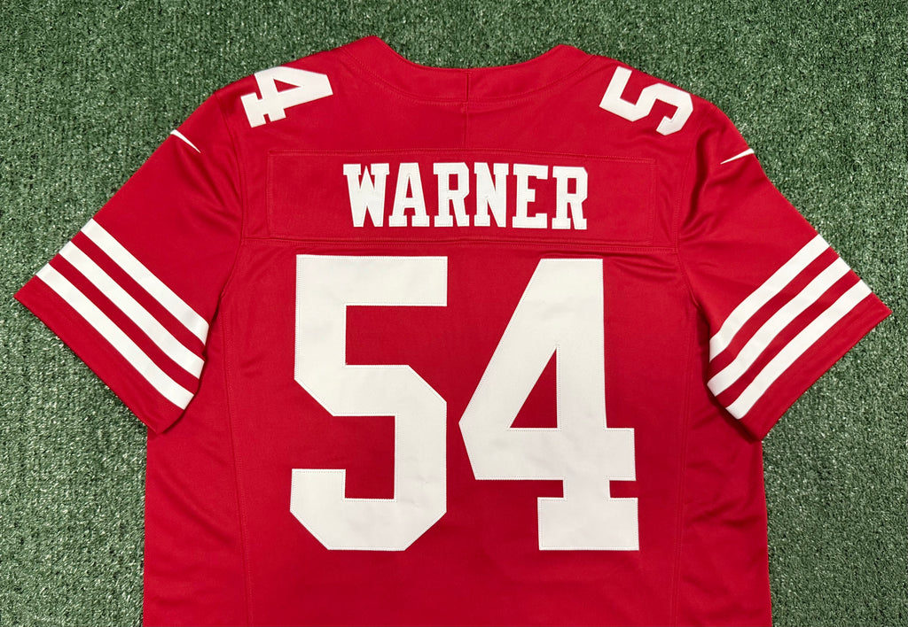 Fred Warner San Francisco 49ers Jersey #54 Nike Vapor Fuse Limited Stitched Red Size (Large) NFL