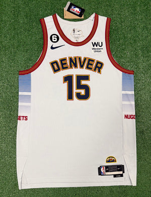 Nikola Jokic Denver Nuggets Jersey #15 Nike ADV Authentic White Size 48 (L) NBA