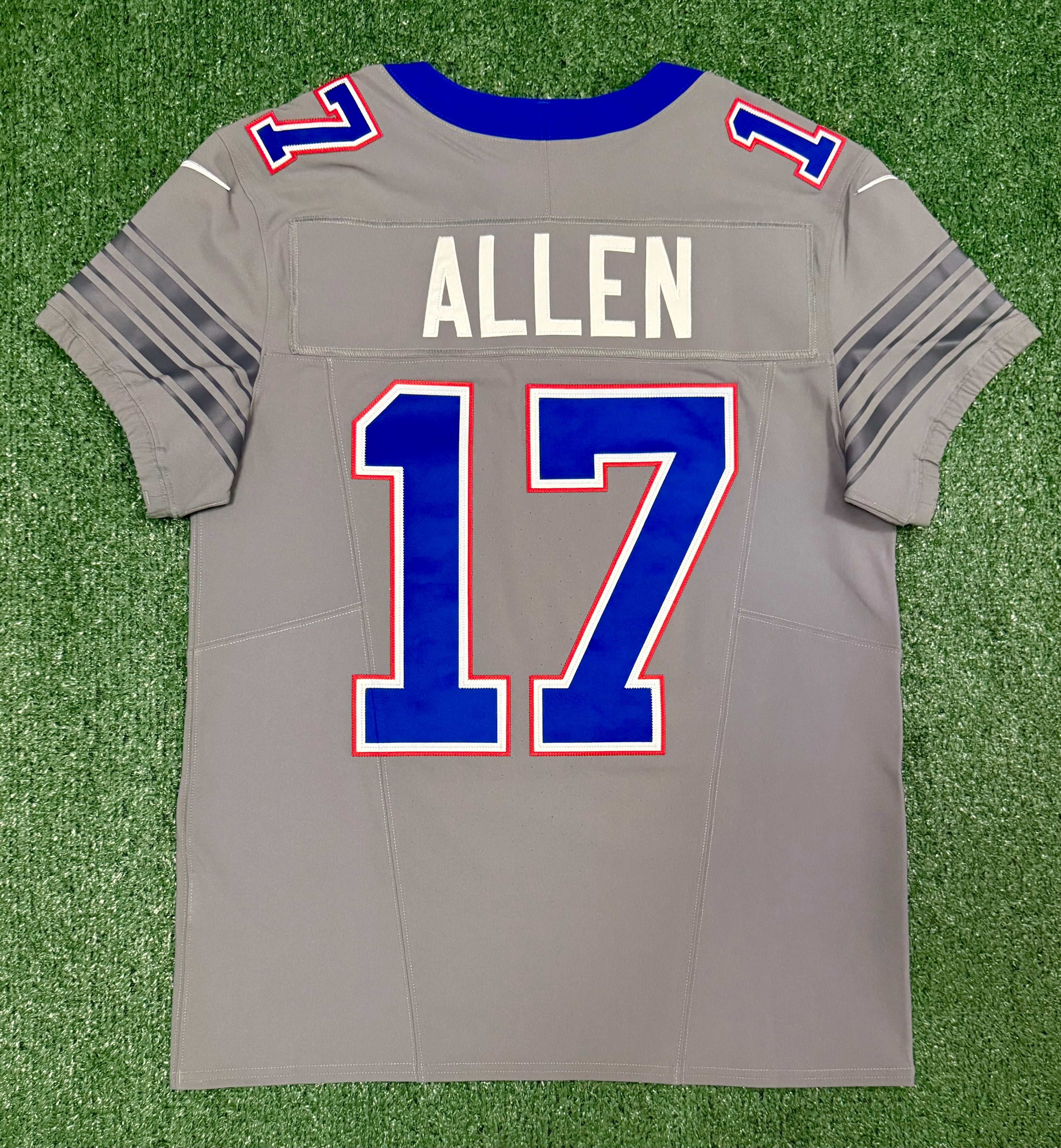 Josh Allen Buffalo Bills Jersey #17 Nike Vapor Fuse Elite Gray Size 40 (M) NFL
