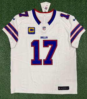 Josh Allen Buffalo Bills Jersey #17 Nike Vapor Fuse Elite White Size 48 (XL) NFL