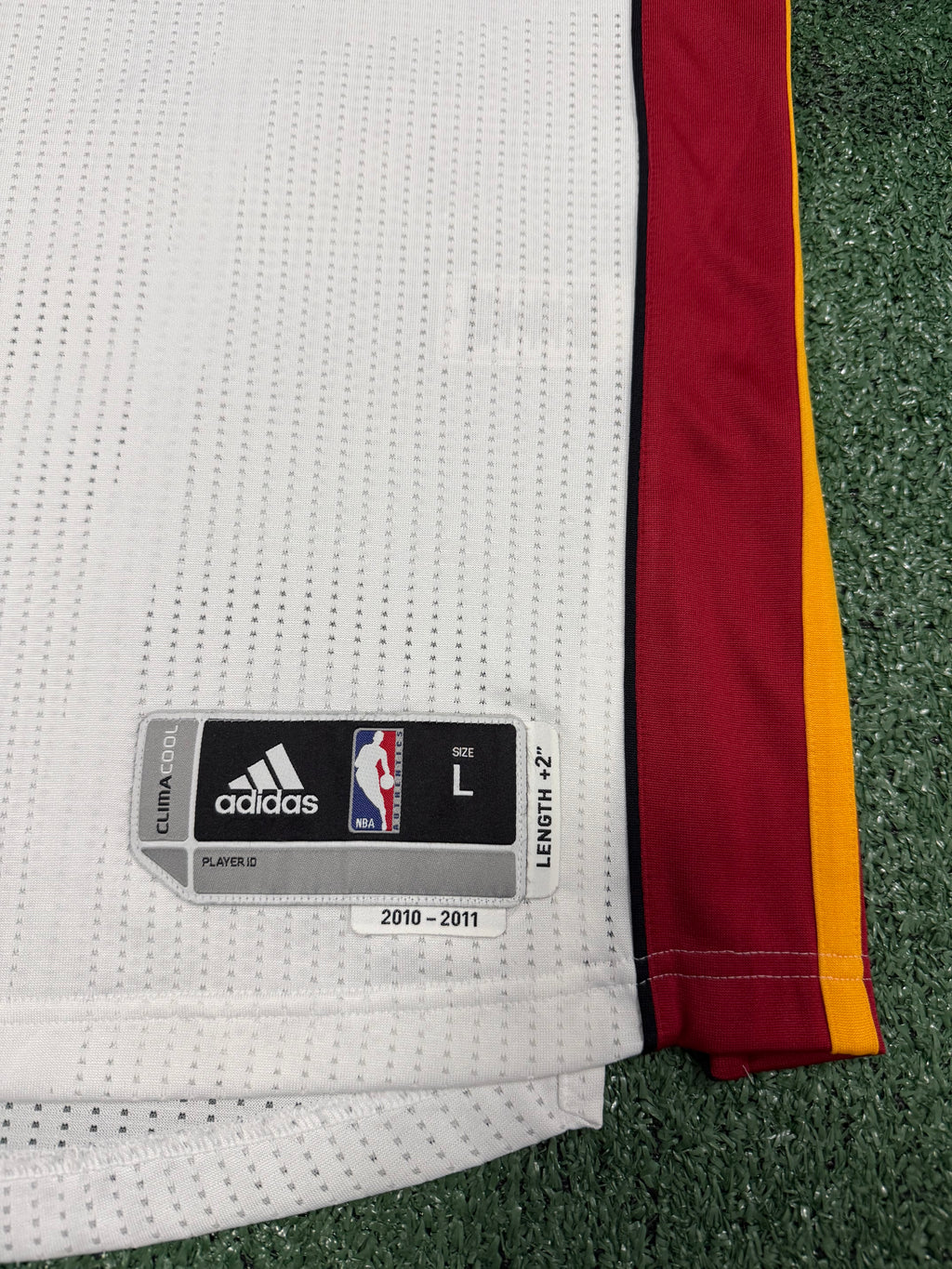Lebron James Miami Heat Jersey #6 Adidas Climacool White Size (Large) NBA