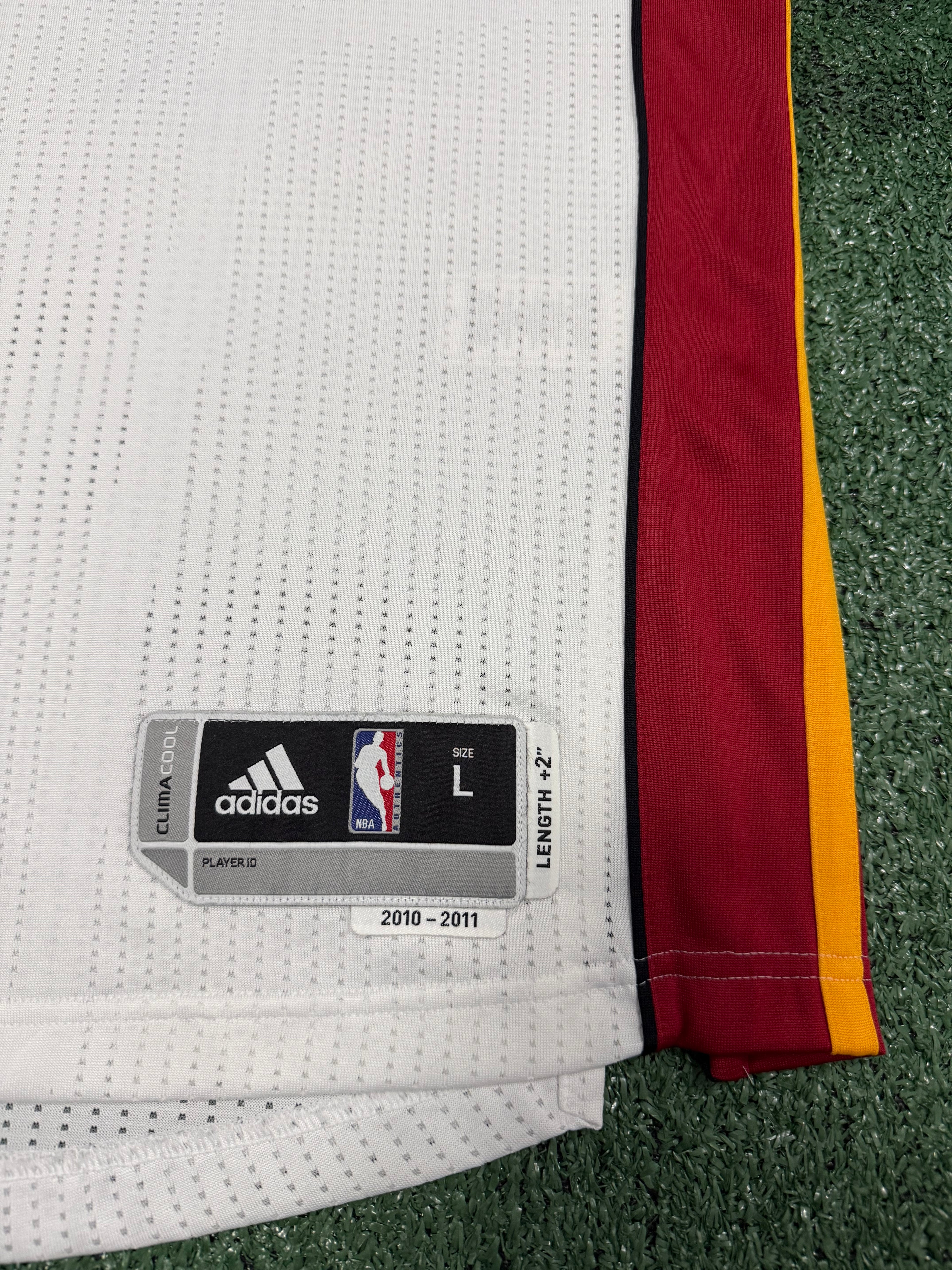 Lebron James Miami Heat Jersey #6 Adidas Climacool White Size (Large) NBA