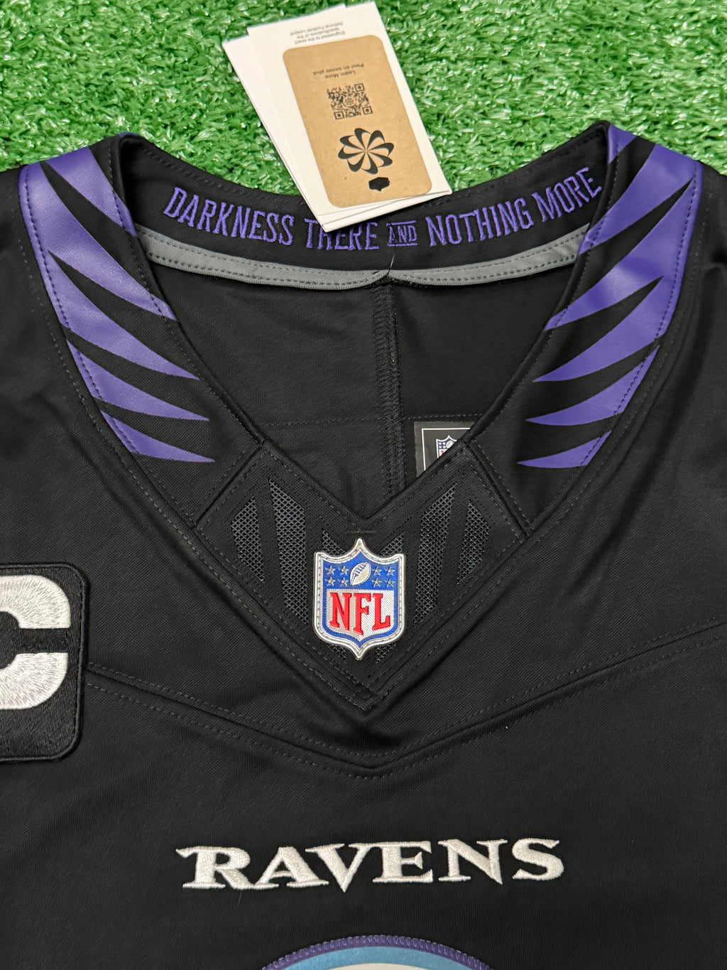 Lamar Jackson Baltimore Ravens Jersey #8 Nike Vapor FUSE Limited Black Size (Large) NFL