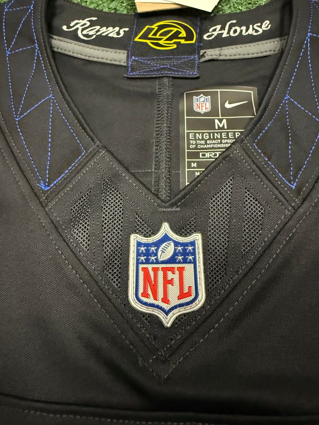 Matthew Stafford Los Angeles Rams Jersey #9 Nike FUSE Rivalry Black Size (Medium) NFL