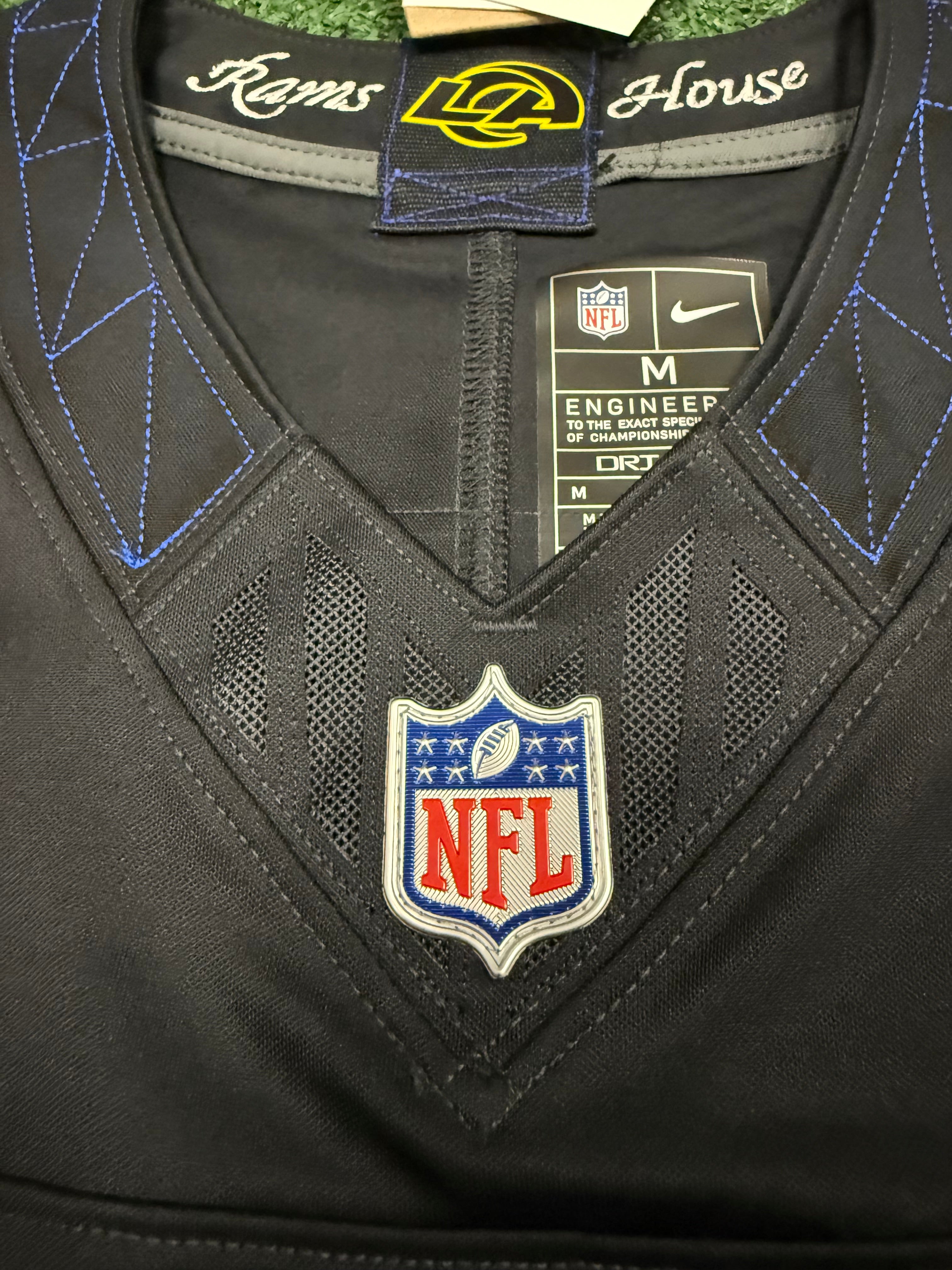 Matthew Stafford Los Angeles Rams Jersey #9 Nike FUSE Rivalry Black Size (Medium) NFL