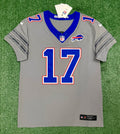 Josh Allen Buffalo Bills Jersey #17 Nike Vapor Fuse Elite Gray Size 40 (M) NFL
