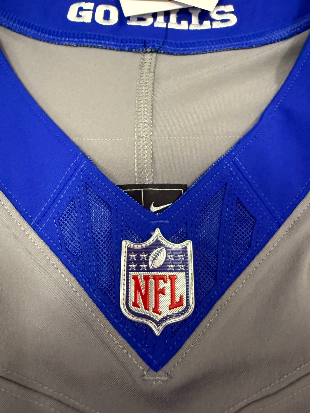 Josh Allen Buffalo Bills Jersey #17 Nike Vapor Fuse Elite Gray Size 44 (L) NFL