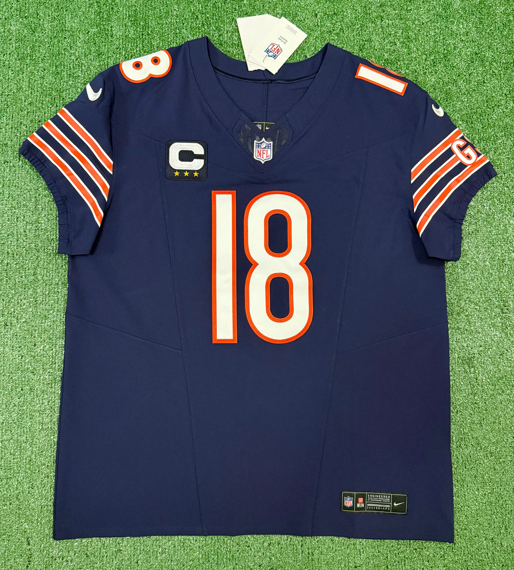 Caleb Williams Chicago Bears Jersey #18 Nike Vapor FUSE Elite Navy Size 48 (XL) NFL