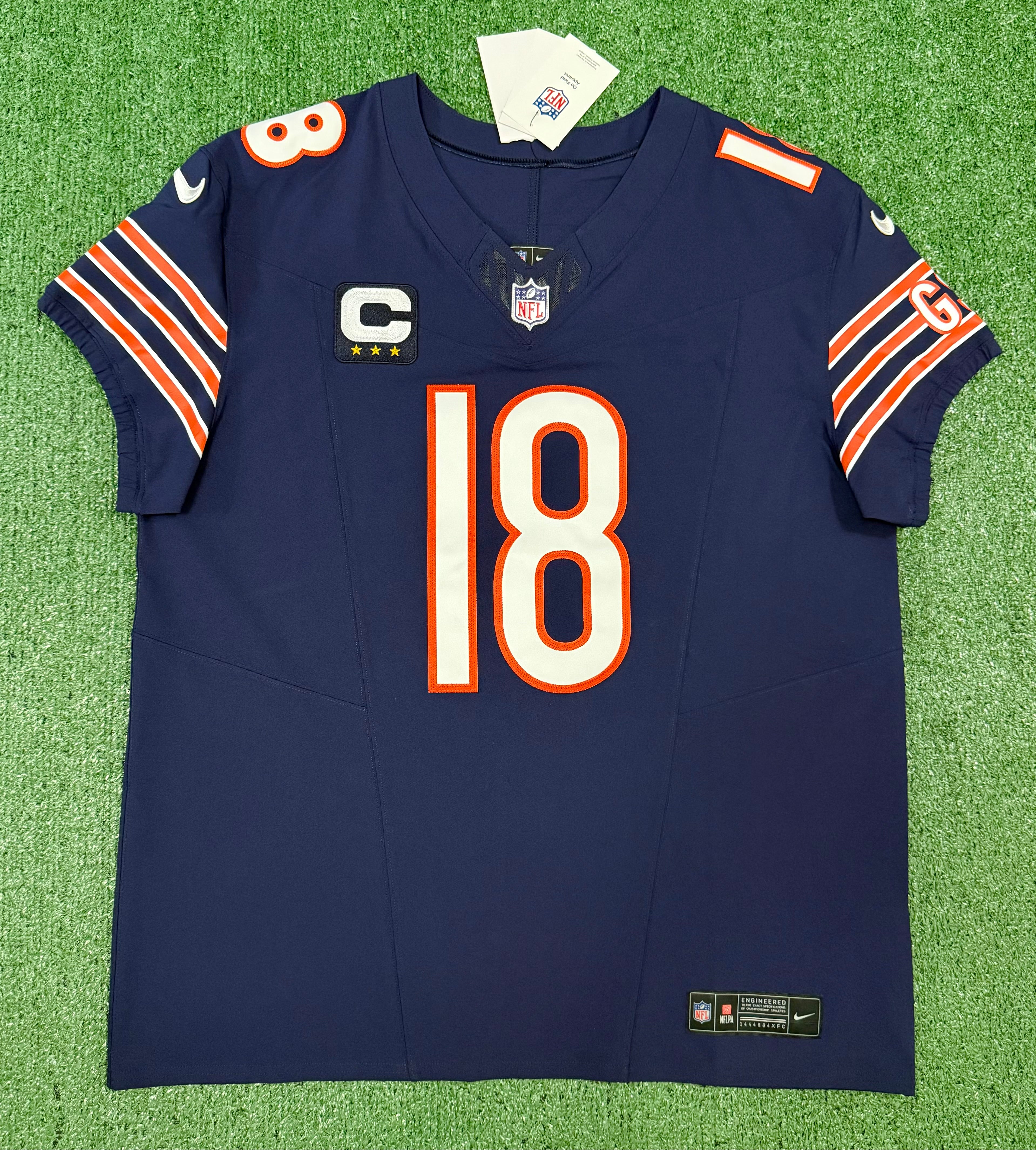 Caleb Williams Chicago Bears Jersey #18 Nike Vapor FUSE Elite Navy Size 48 (XL) NFL
