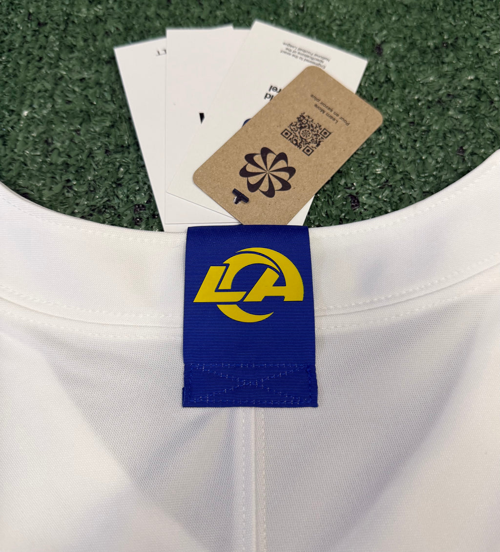 Matthew Stafford Los Angeles Rams Jersey #9 Nike Vapor Fuse Limited Stitched White Size (XL) NFL