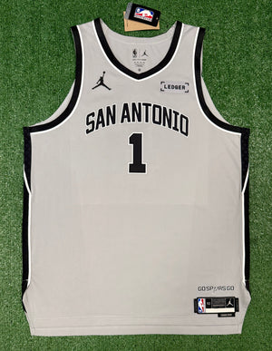 Victor Wembanyama San Antonio Spurs Jersey #1 Nike ADV Authentic Gray Size 52 (XL) NBA