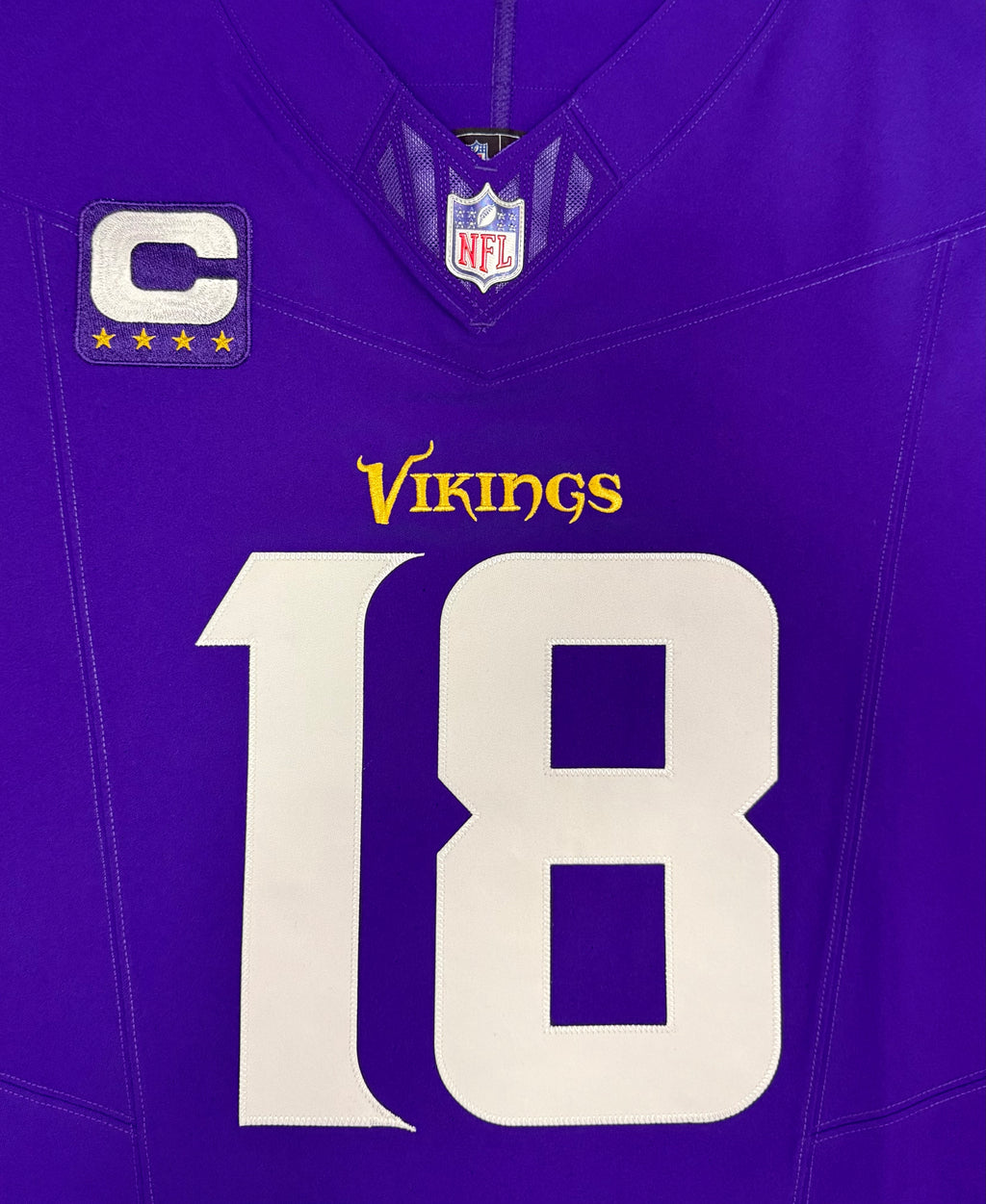 Justin Jefferson Minnesota Vikings Jersey #18 Nike Vapor FUSE Elite Purple Size 48 (XL) NFL