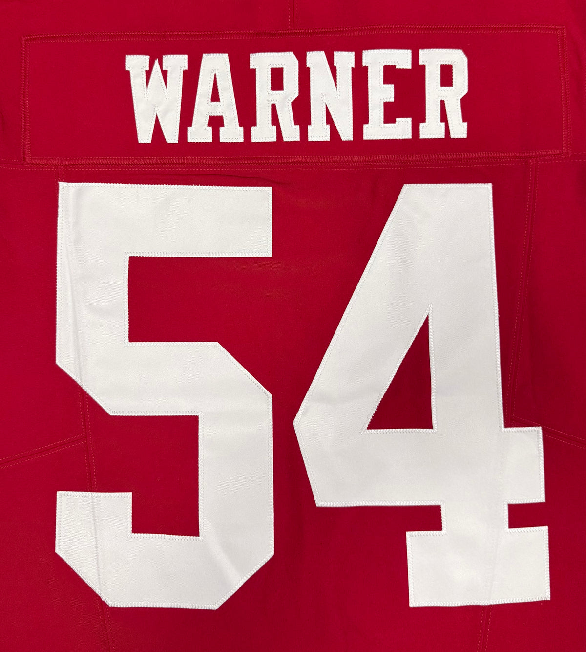 Fred Warner San Francisco 49ers Jersey #54 Nike Vapor FUSE Elite Red Size 40 (Medium) NFL