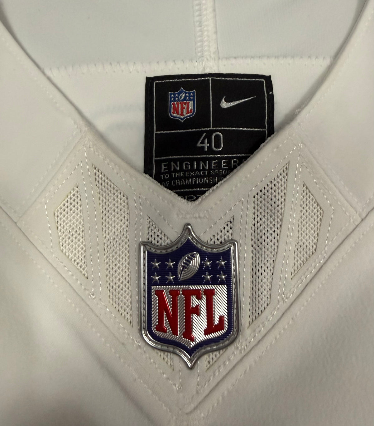 Cam Ward Tennessee Titans Jersey #1 Nike Vapor Fuse Elite White Size 40 (M) NFL