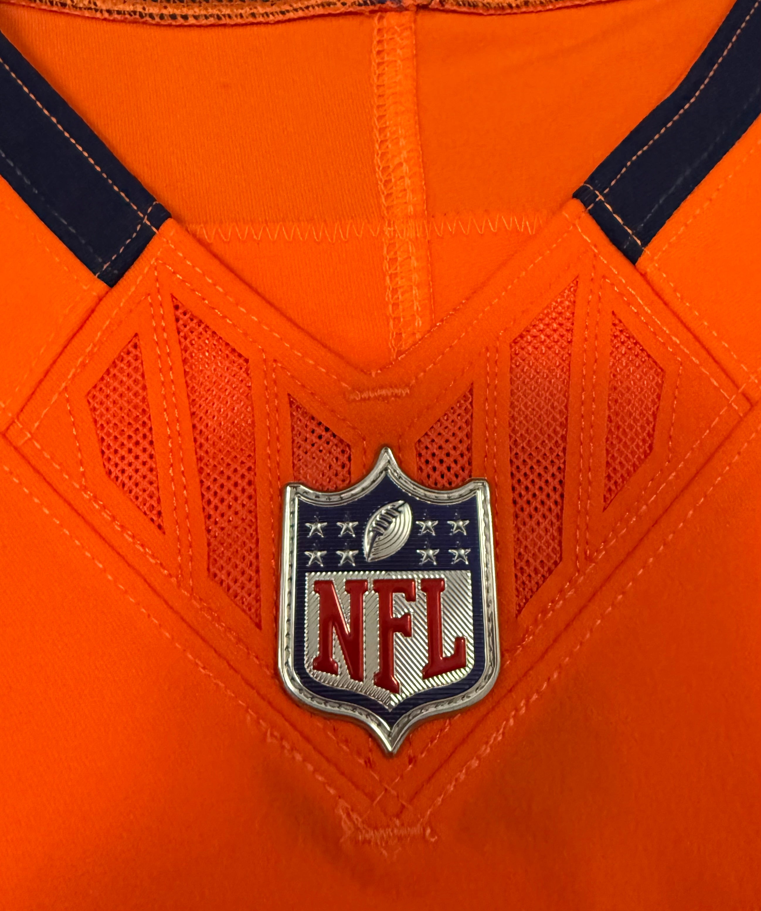 Bo Nix Denver Broncos Jersey #10 Nike Vapor Fuse Elite Orange Size 40 (M) NFL