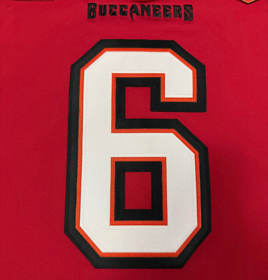 Baker Mayfield Tampa Bay Buccaneers Jersey #6 Nike Vapor Elite Red size 40 (Medium) NFL