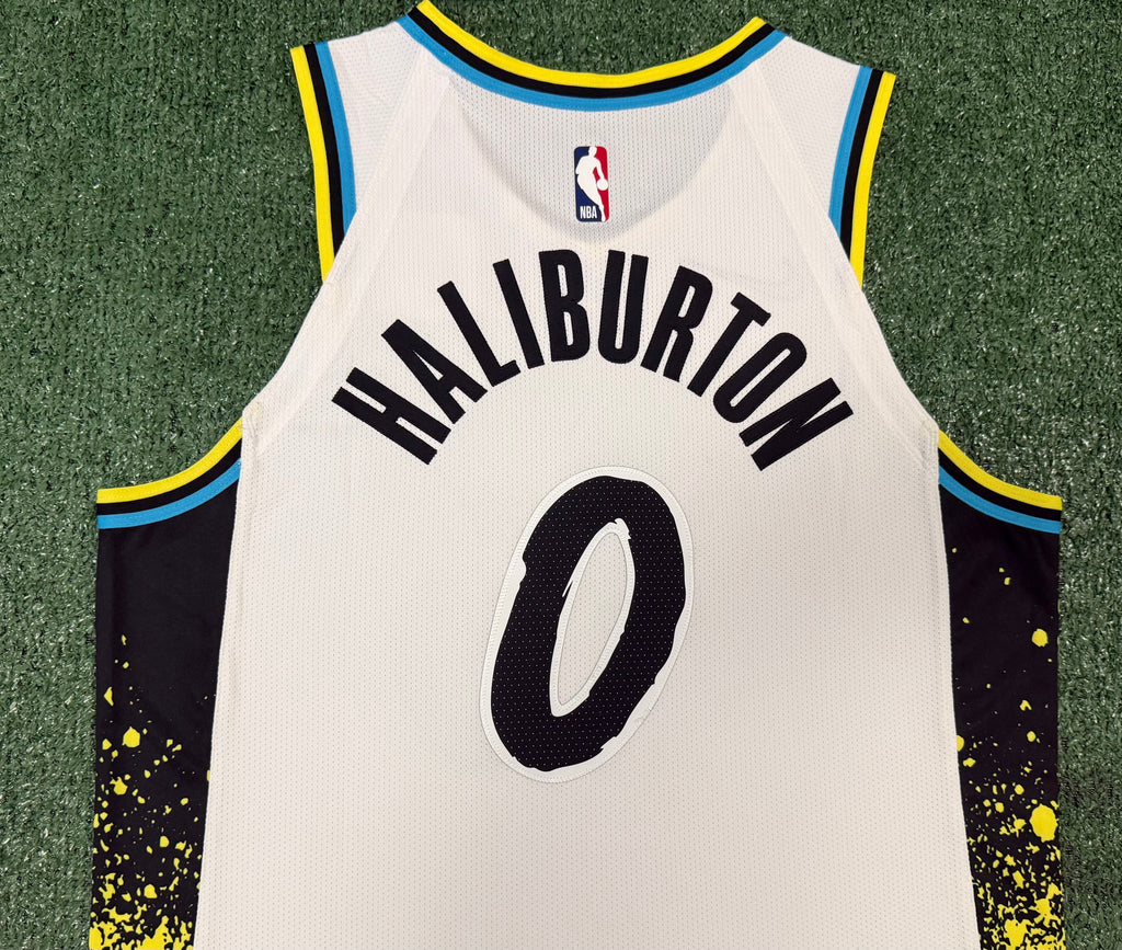Tyrese Haliburton Indiana Pacers Jersey #0 Nike ADV Authentic White Size 44 (M) NBA