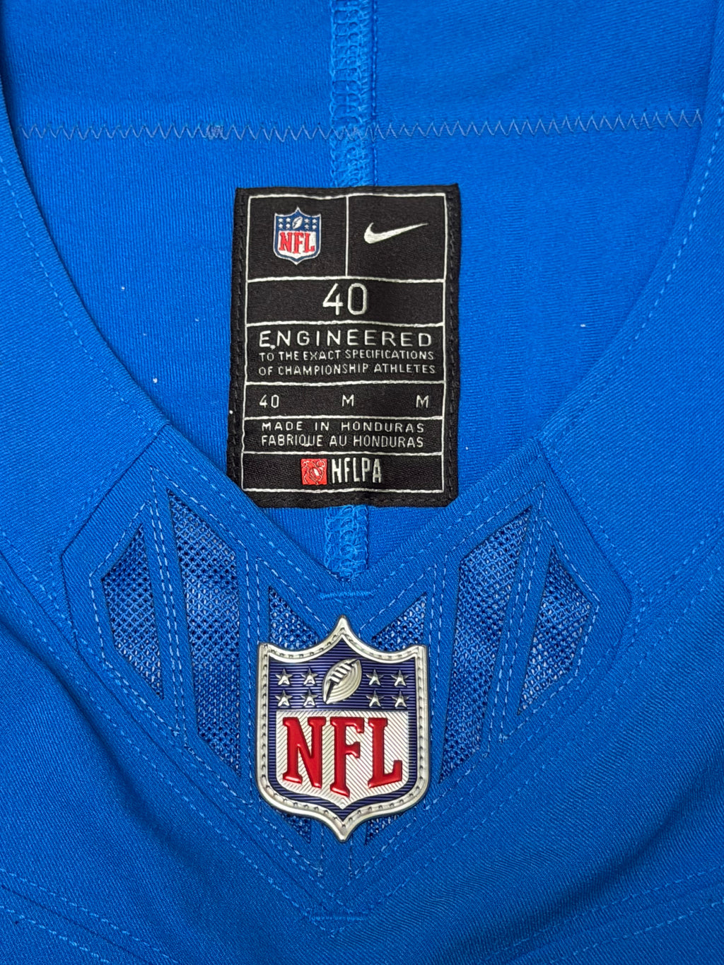 Jahmyr Gibbs Detroit Lions Jersey #26 Nike Vapor FUSE Elite Blue Size 40 (Medium) NFL