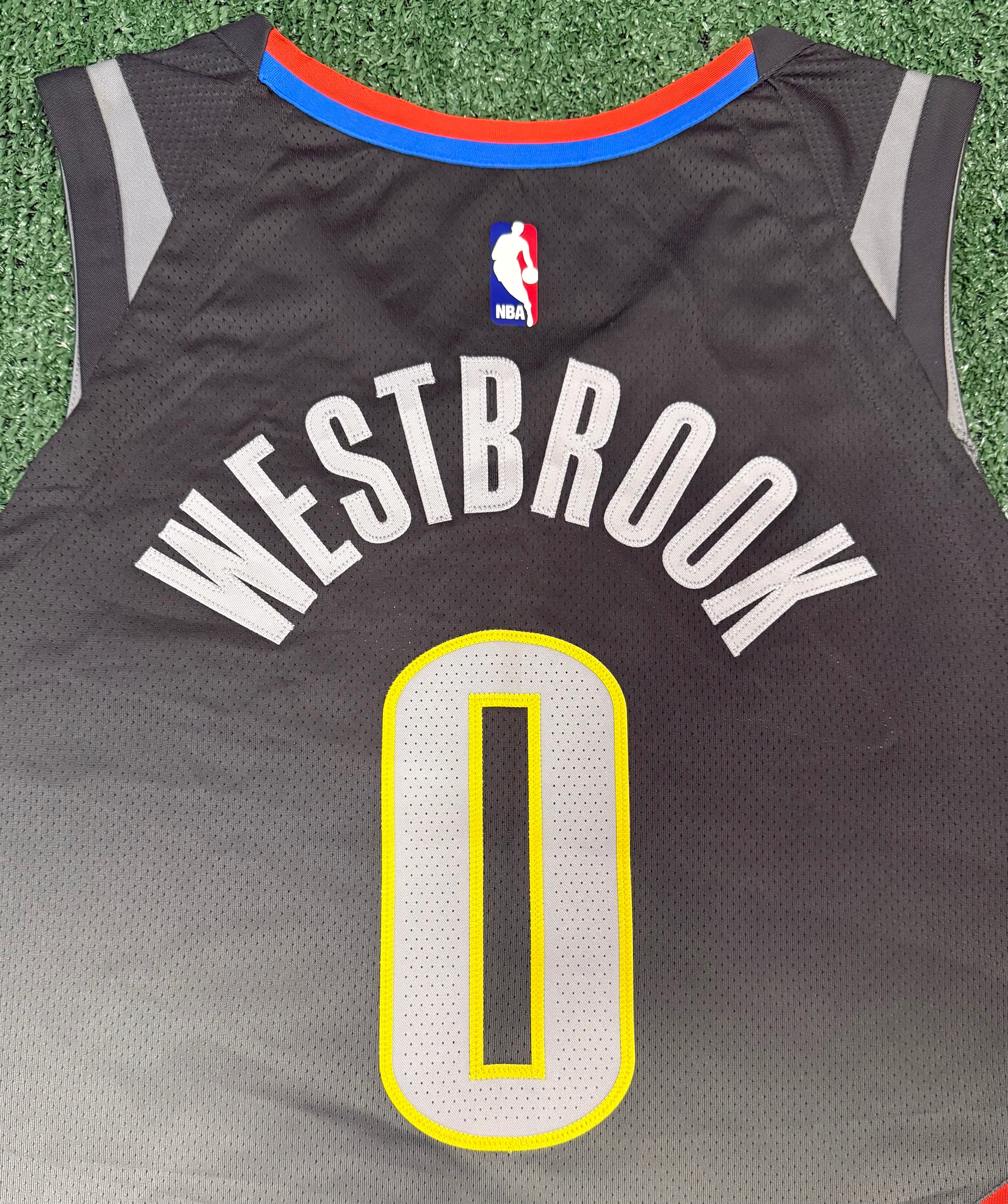 Russell Westbrook Oklahoma City Thunder Jersey #0 Nike Aeroswift Authentic Gray Size 52 (XL) NBA