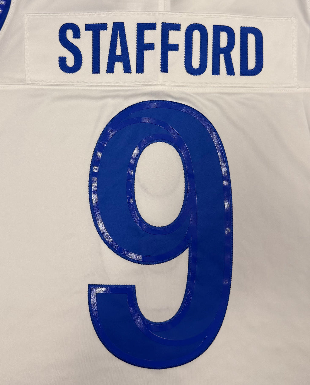 Matthew Stafford Los Angeles Rams Jersey #9 Nike Vapor Fuse Limited Stitched White Size (Large) NFL