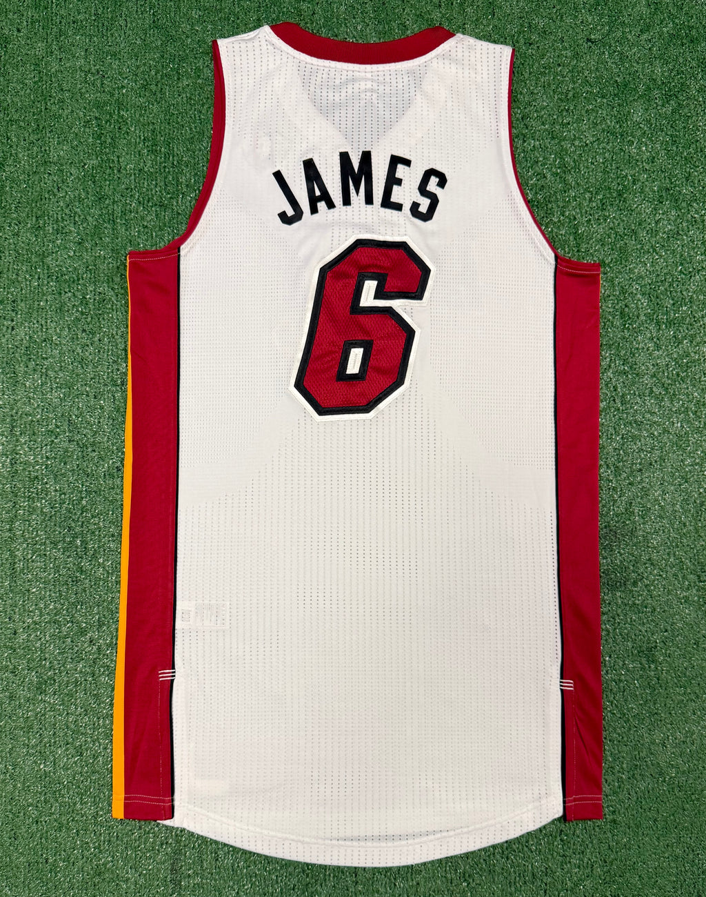 Lebron James Miami Heat Jersey #6 Adidas Climacool White Size (Large) NBA