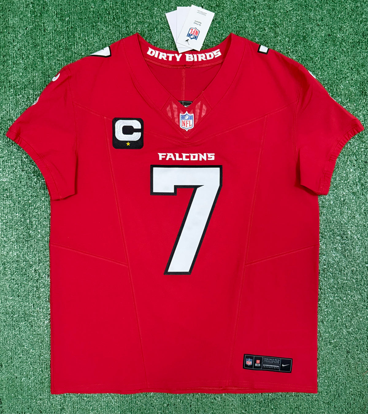 Bijan Robinson Atlanta Falcons Jersey #7 Nike Vapor FUSE Elite Red Size 44 (Large) NFL