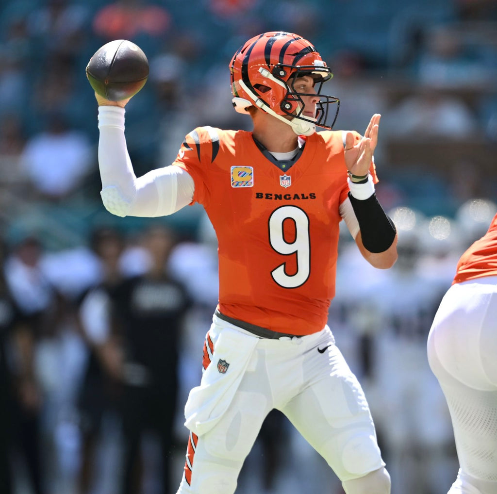 Joe Burrow Cincinnati Bengals Jersey #9 Nike Vapor FUSE Elite Orange Size 44 (L) NFL