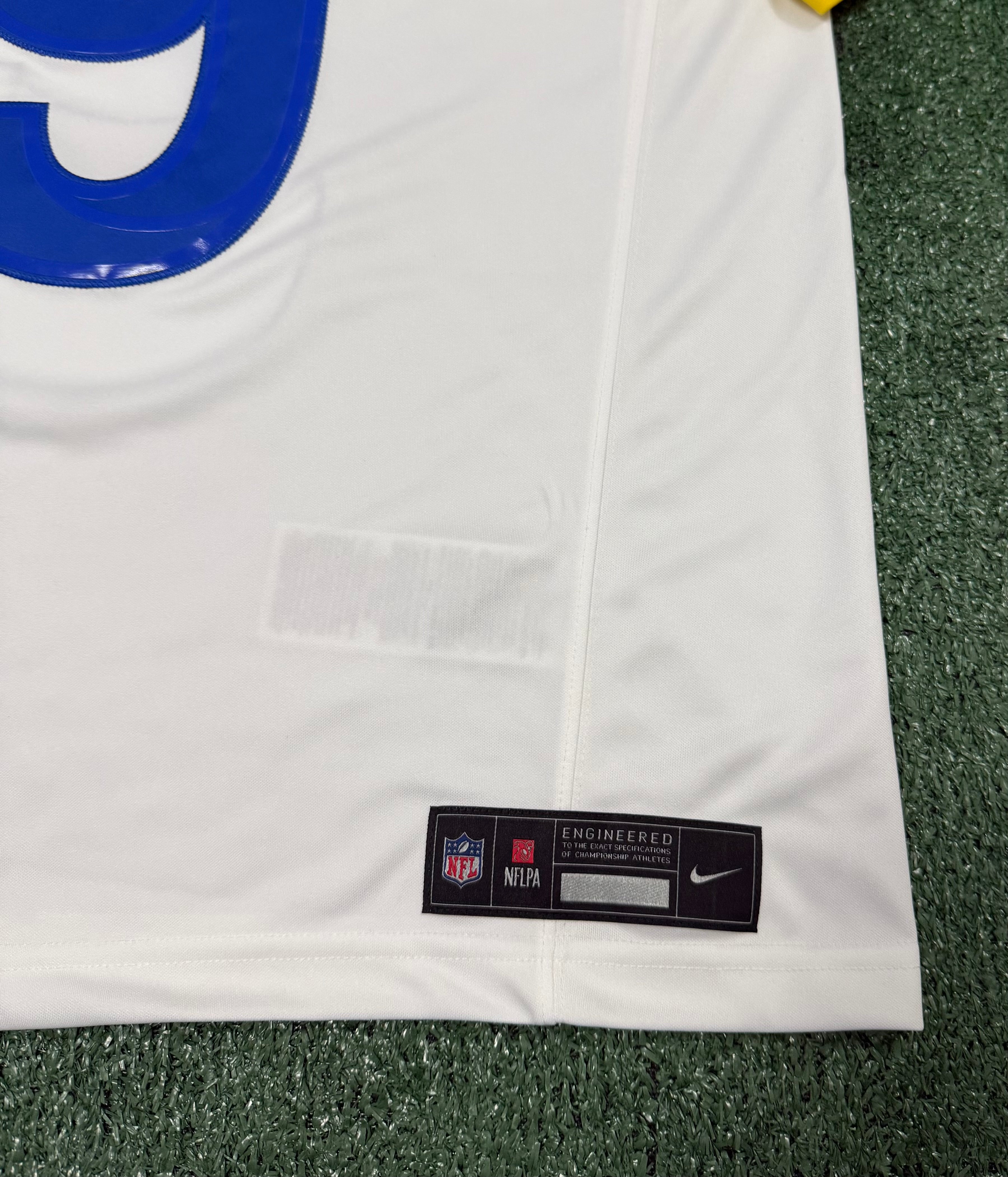 Matthew Stafford Los Angeles Rams Jersey #9 Nike Vapor Fuse Limited Stitched White Size (Medium) NFL