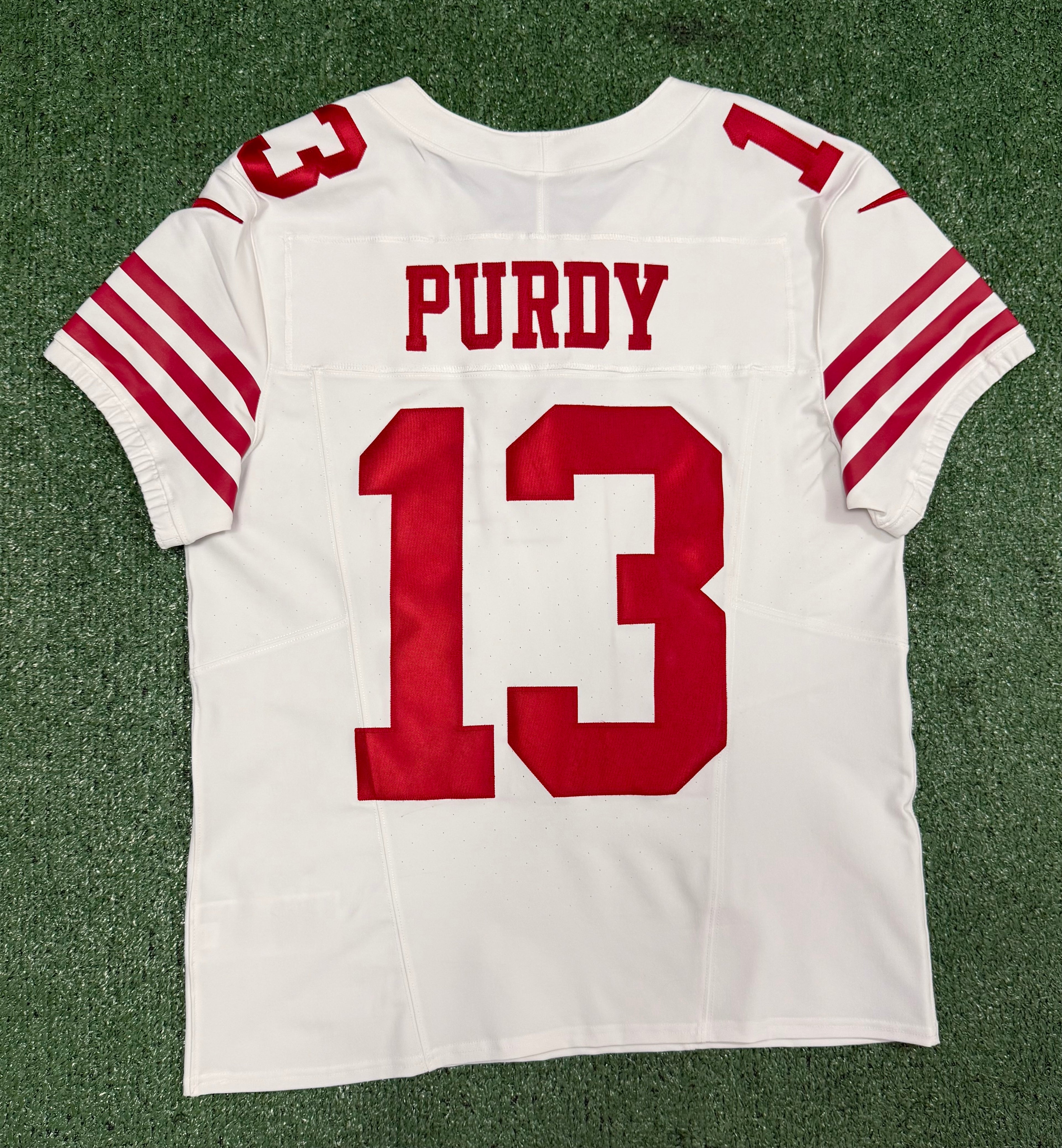 Brock Purdy San Francisco 49ers Jersey #13 Nike Vapor FUSE Elite White Size 40 (Medium) NFL