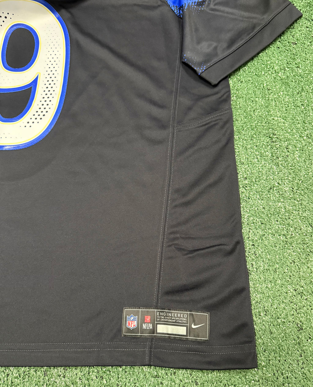 Matthew Stafford Los Angeles Rams Jersey #9 Nike FUSE Rivalry Black Size (XL) NFL