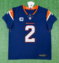 Pat Surtain II Denver Broncos Jersey #2 Nike Vapor Fuse Elite Navy Size 44 (L) NFL