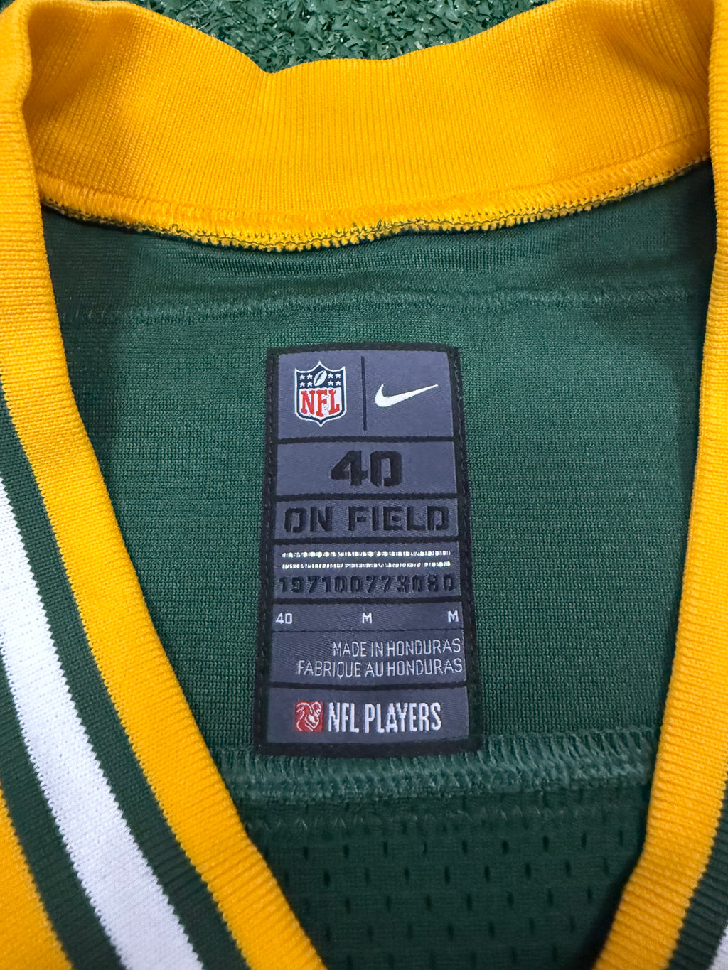 Aaron Rodgers Green Bay Packers Jersey #12 Nike Vapor Elite Green Size 40 (Medium) NFL