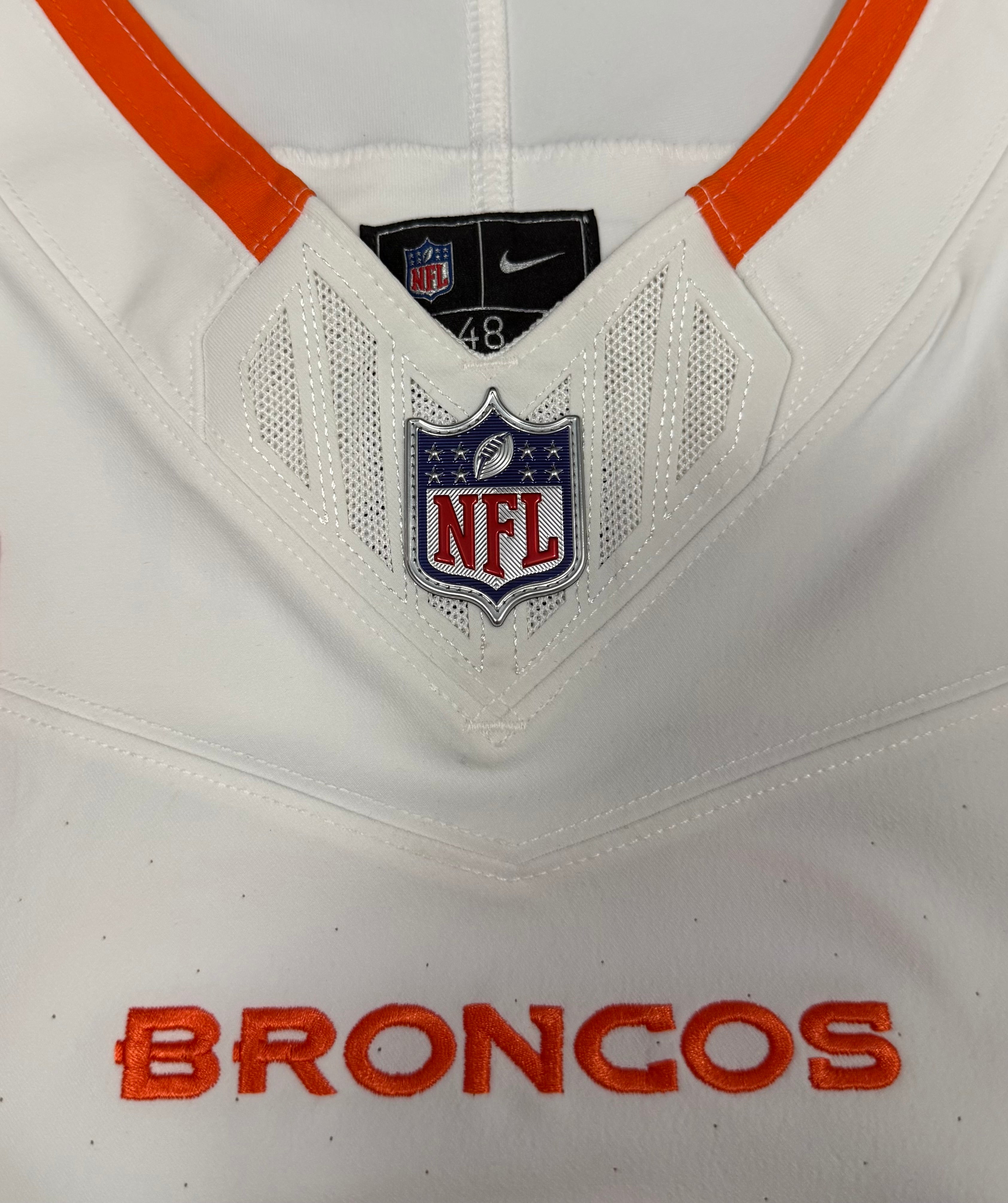 Pat Surtain II Denver Broncos Jersey #2 Nike Vapor Fuse Elite White Size 48 (XL) NFL