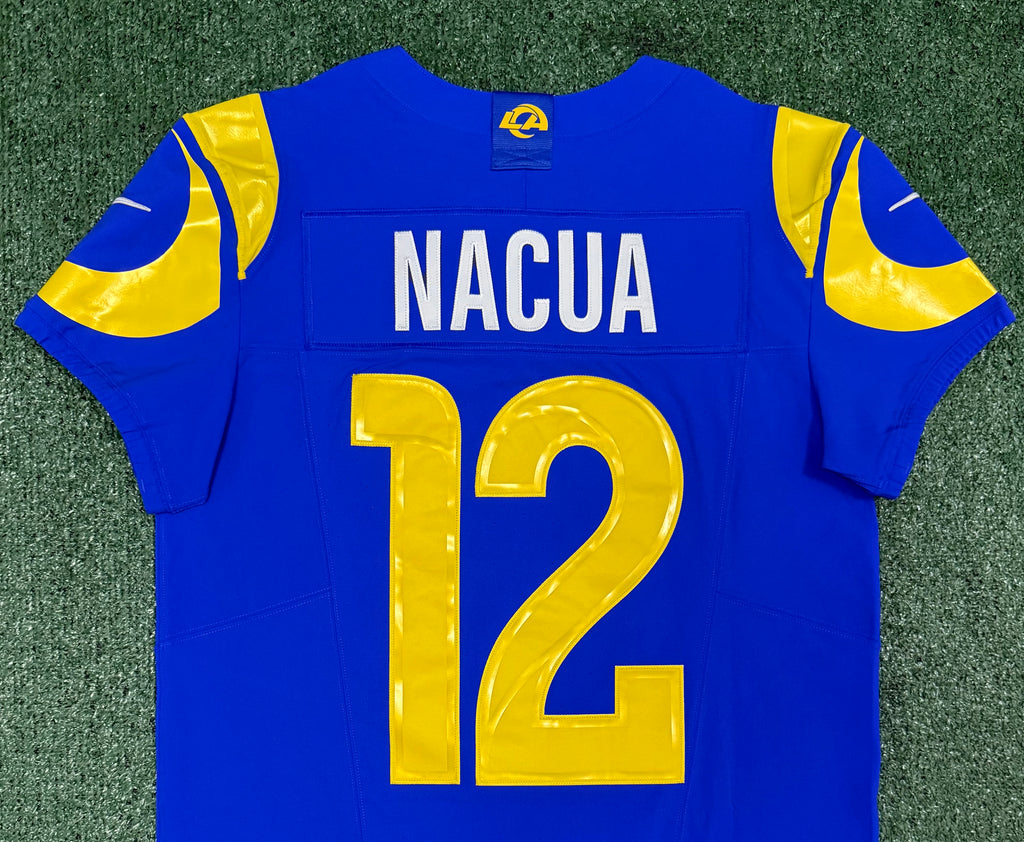 Puka Nacua Los Angeles Rams
Jersey #12 Nike Vapor FUSE Elite Blue Size 40 (Medium) NFL